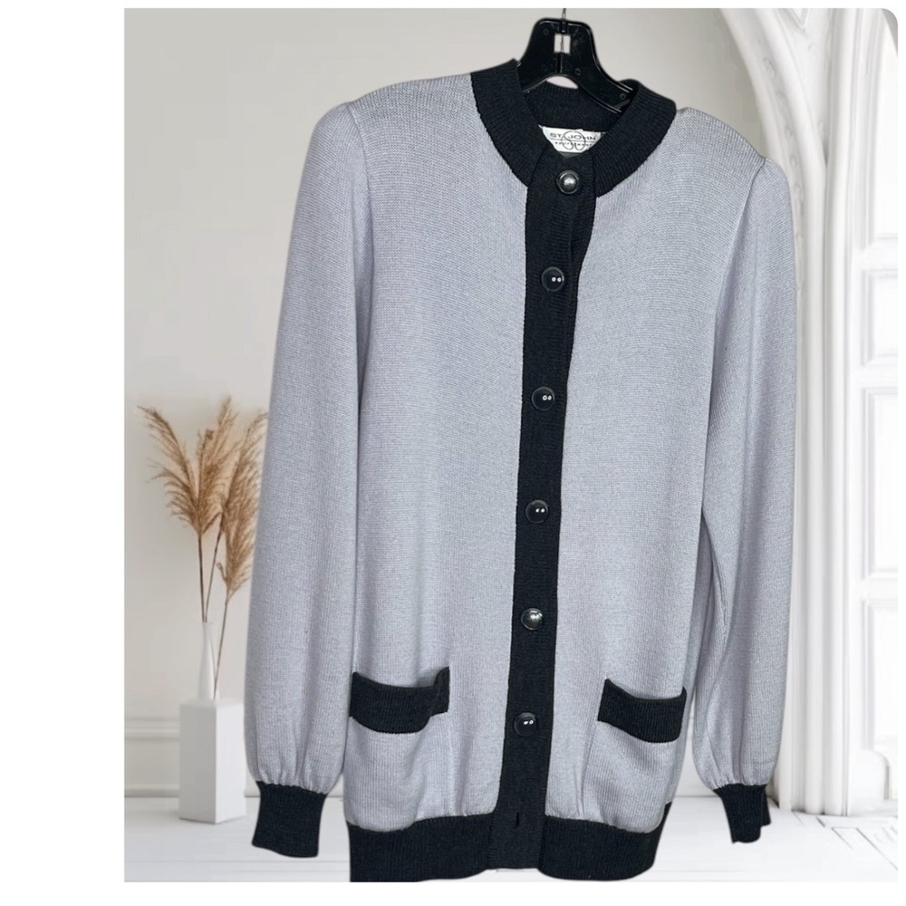 St John Sportswear light Gray Cardigan S
